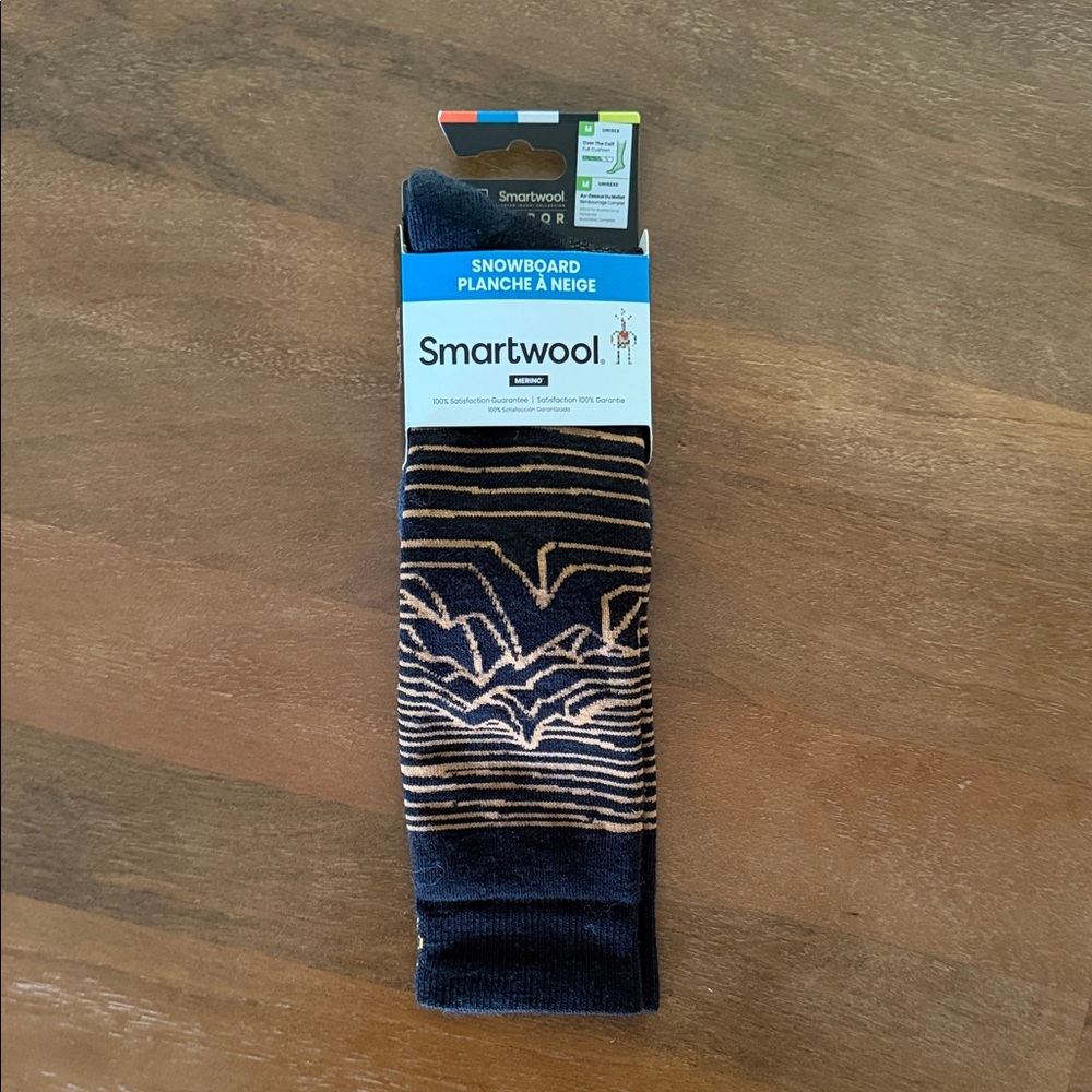 Smartwool Men's Navy and Tan Athletic Socks